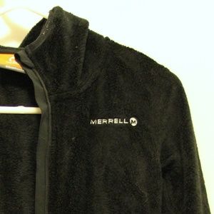 Black Merrell Hooded Zip Fleece
